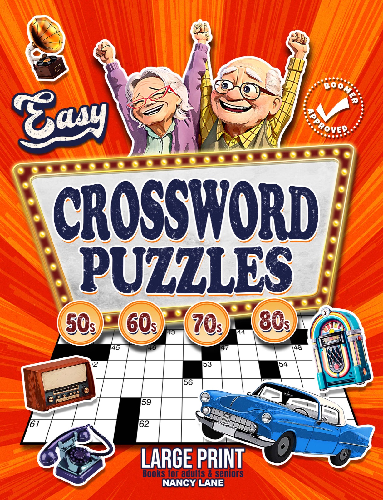 Easy Crossword Puzzle Book for Adults and Seniors
